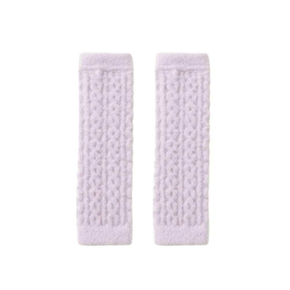 Ribbed Children Leg Warmers Soft Fabric Thick Warm Knitted Knee Socks Knitted Texture Stretch Fit Infant Leg Warmers