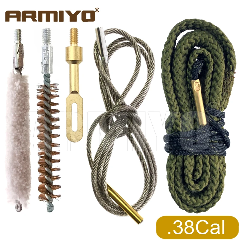 Armiyo Eingebauter Bronze-Bürstenschlauch, Hartrohr-Reinigungsseil, Jagd-Reinigungstuch, Baumwollstäbchen, Kabel-Messingzieherhalter, passend für 4,5mm~18,5mm – Detail 2