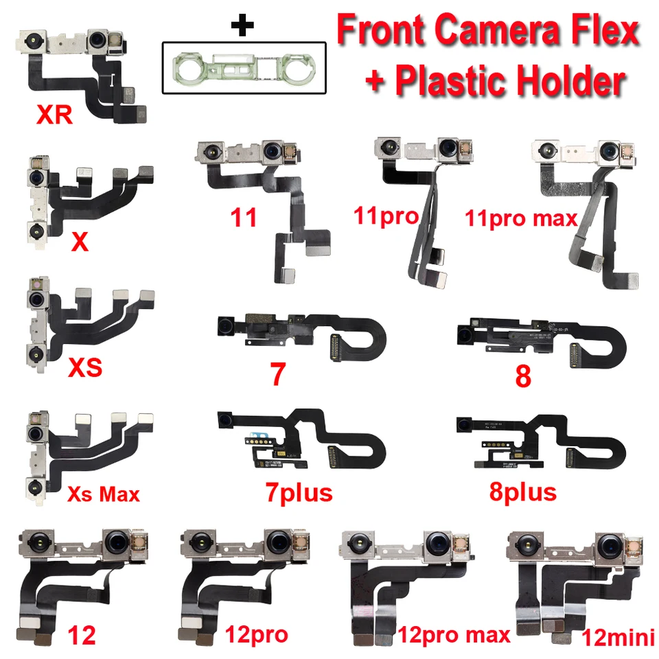 Kit Fotocamera Frontale Da 7MP Per IPhone 8 Plus – Con Microfono, Sensore Prossimità E Attrezzi Per Installazione Fai-da-te - 2