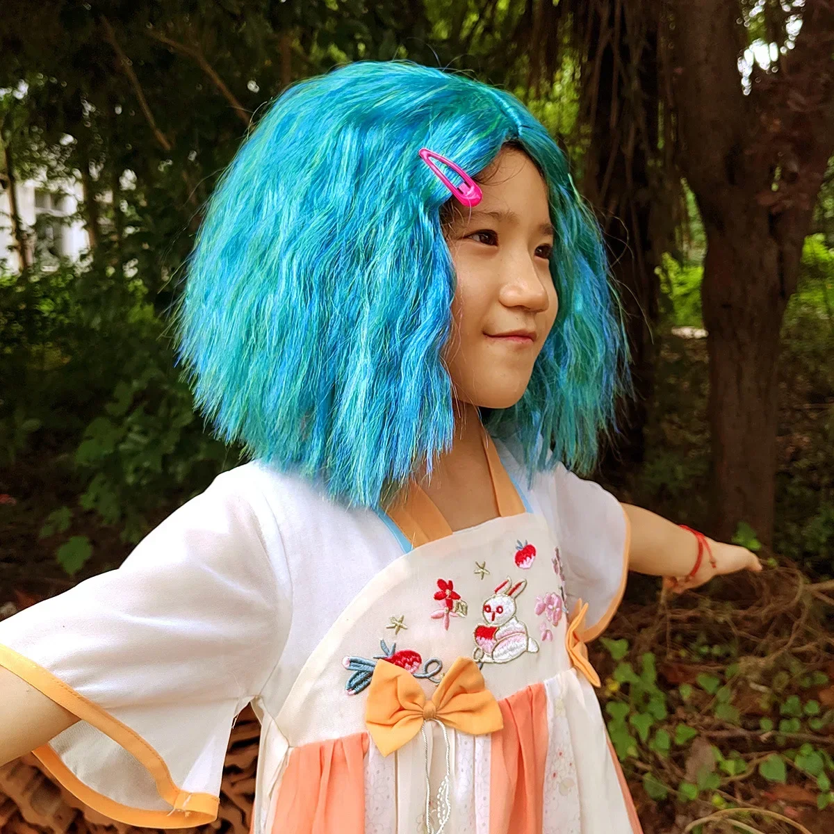 High Quality Anime Dress Up Headgear with Drop Clip Funny Sadness Joy Dress Up Wig Birthday Party Costume Props