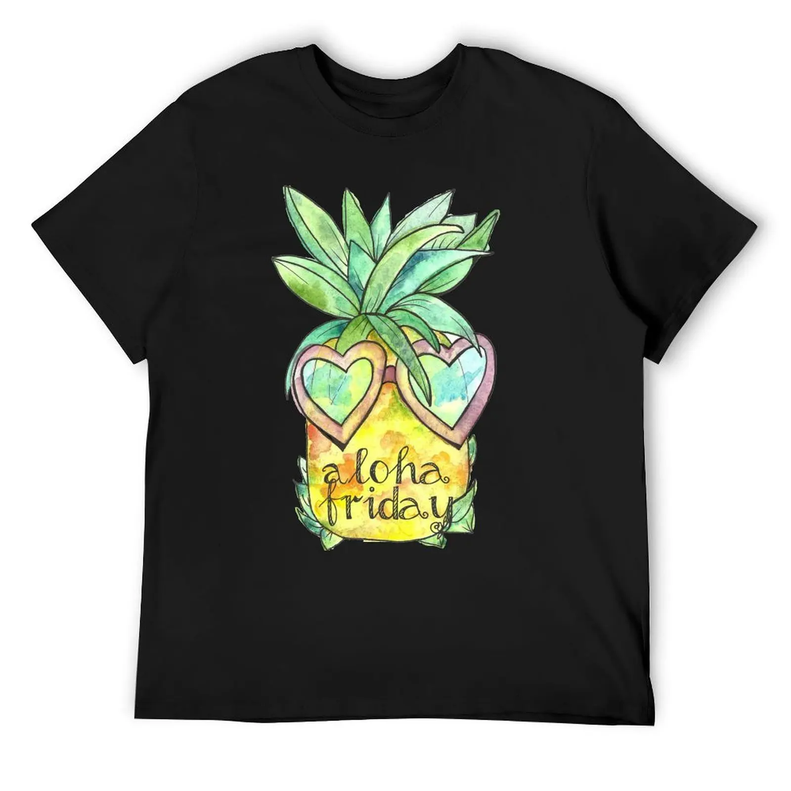 

Aloha Friday Pineapple T-Shirt vintage oversized anime tshirt custom t-shirts mens designer t shirt