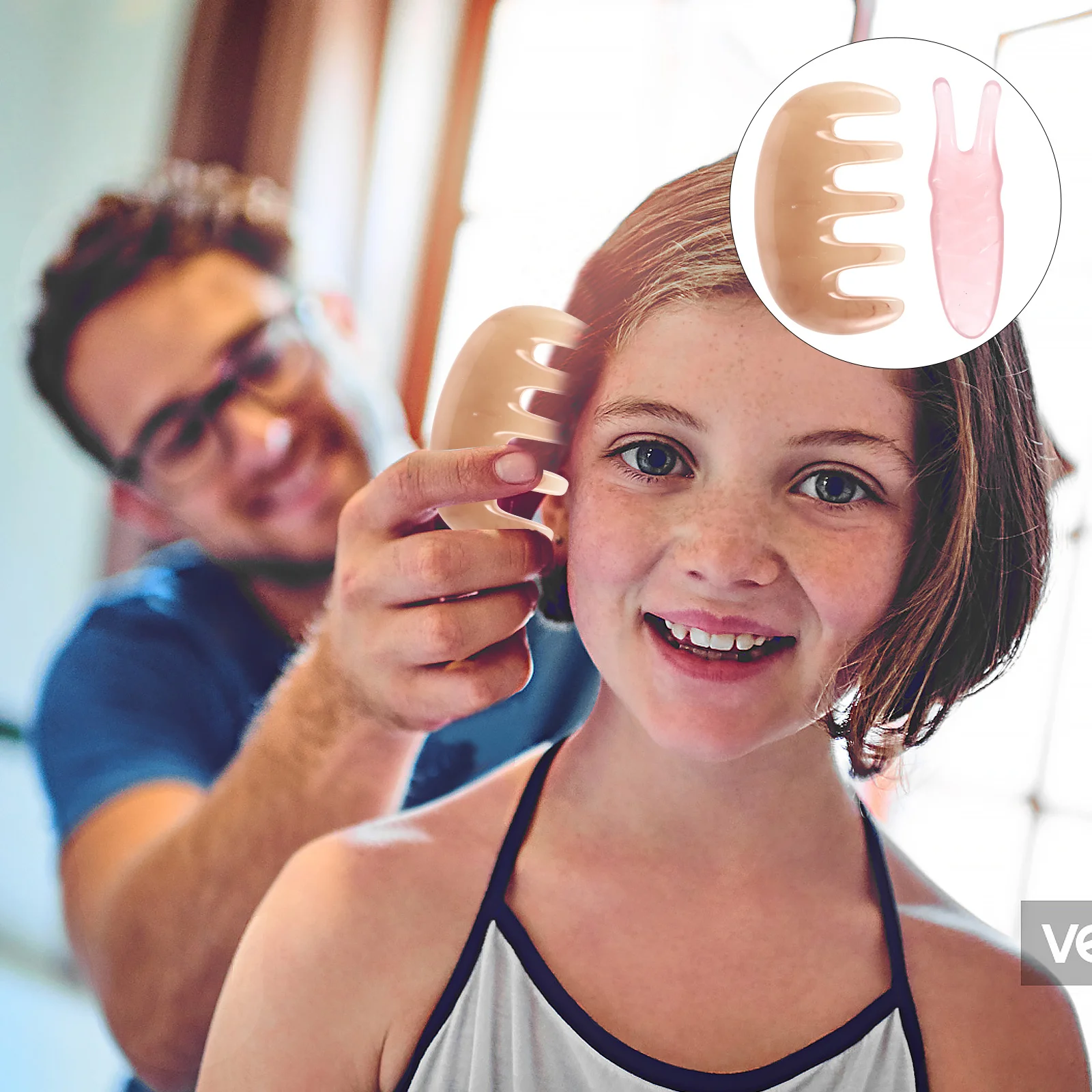 

1Set Multifunctional Scraping Comb Y-Fork Design for Facial Lifting Deep Massage Improved Product Absorption Acupoint