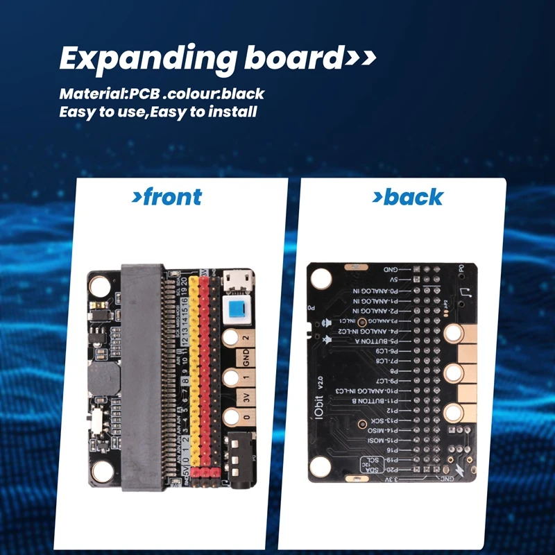 For Microbit Expansion Board IO BIT V2.0 Micro:Bit Horizontal Adapter Plate