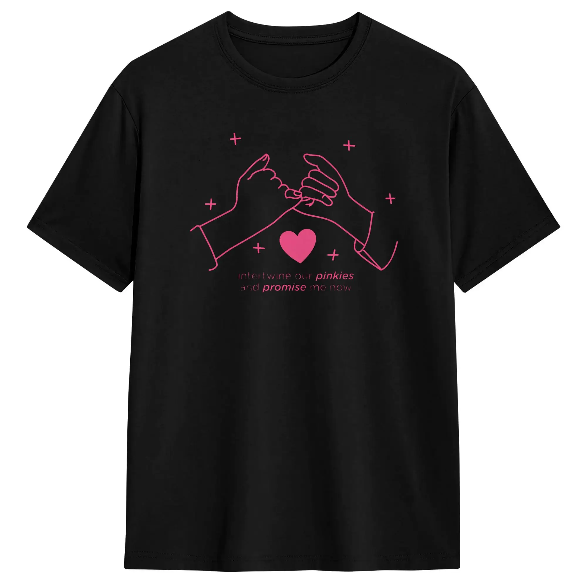 PROMISE Kpop Music Cotton T Shirt For Men's Summer  Y2K Funny T-Shirts Harajuku Tee Shirt Oversize Casual Clothing