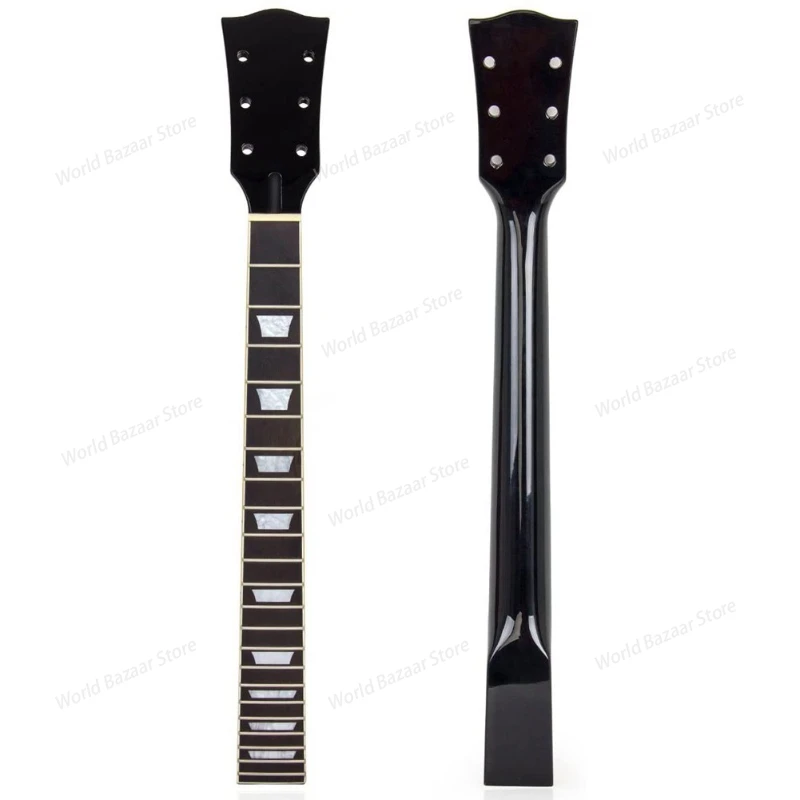 Для электрической гитары из клена класса 22, гриф из палисандра, гриф для Gibson Les Paul LP (черный)