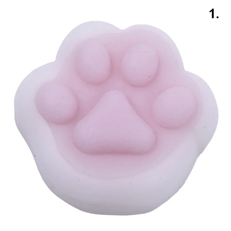 Super Cute White Squishy Seal Squishies Cat\'s Paw Funny Simulation Toys Gift Home Decoration Fairy Garden Soft Pinching Toying