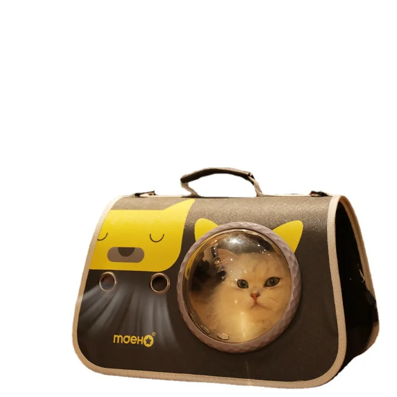 Portable Large-Capacity Pet Bag, Breathable Dog Handbag, Reflective Cat Bath Bag, Supplies