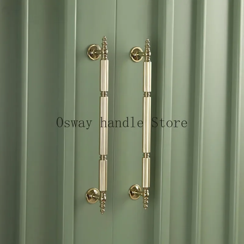 Vertical Texture /Shiny Gold  Kitchen Drawer Handles Bedroom Cupboard Cabinets Decor Door Knob Brass Furniture Hardware