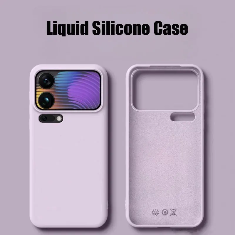 Für Xiaomi 17 Pro Max Flüssige Silikon Telefon Fall Haut Glatte Weiche Stoßstange Schutz Zurück Abdeckung für Xiaomi 17 Pro Max
