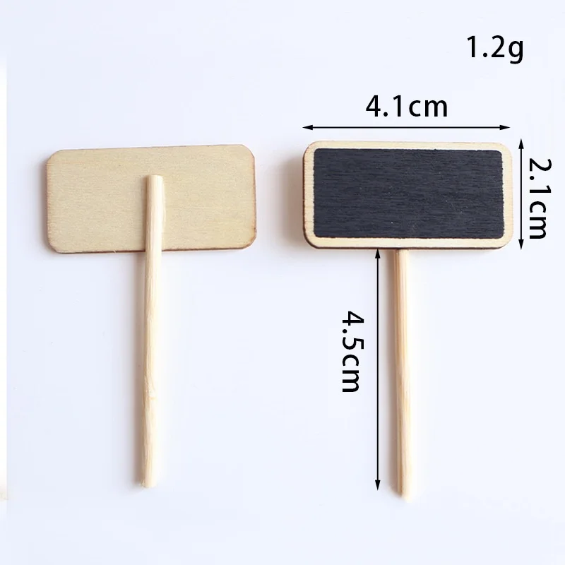 Bview Art 10pcs Mini Wooden Chalkboard Clip - Price Tag Display Holder & Memo Note Clamp for Retail Store
