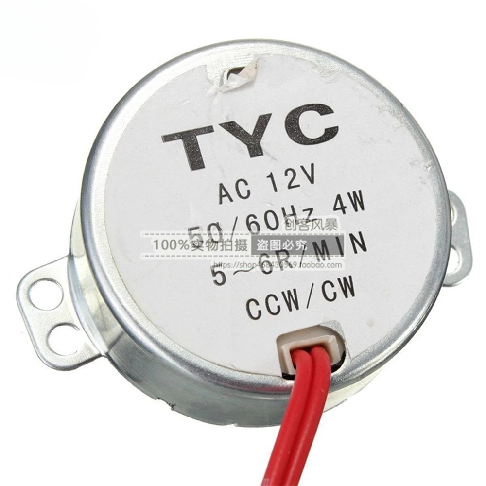 Adecuado para motor síncrono estable de imán permanente TYC-50 AC220V/12V motor de CA 5-6RPM motor giratorio de microondas