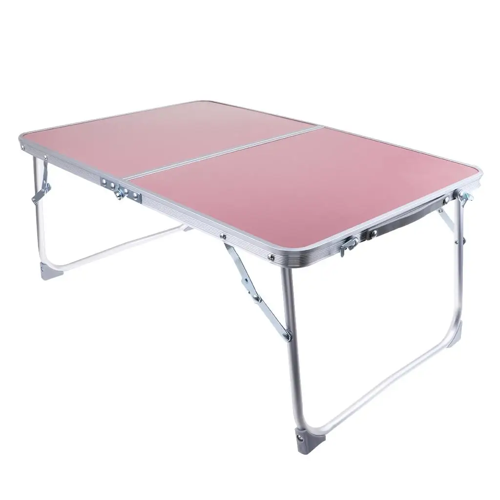 Aluminum Camping Folding Table Breakfast Serving Bed Tray Portable Picnic Table for Camping Hiking Outdoor Tools