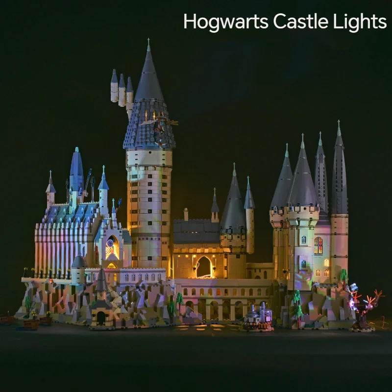 Creative LED Light Set Compatible Lego 71043 Harry Potter Hogwarts Castle Model Toys Decorative Lamp Gift (Only light NO Blocks)