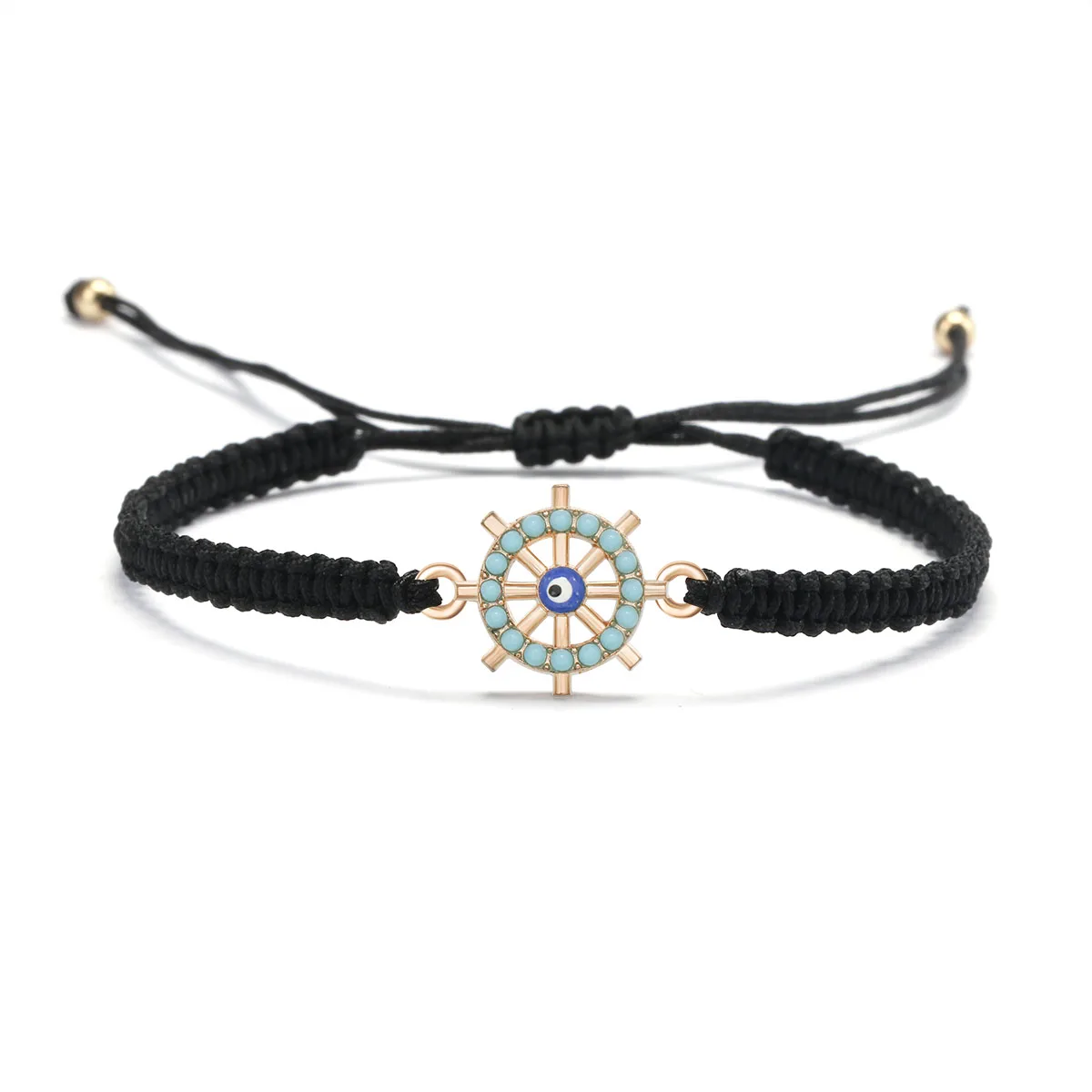 Zinc Alloy Hamsa Hand Glass Beads Evil Eye Lucky Knot Bracelet Women Kid Girl Kaballah Infinity Love Star Charm Handmade Jewelry