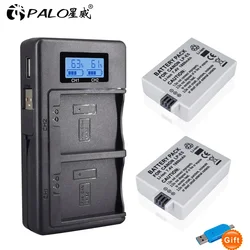 1800mAh LPE5 LP E5 LP-E5 Battery + LCD Dual USB Charger For Canon 450D 500D 1000D KISS X2 X3 F Rebel XS XSi T1i