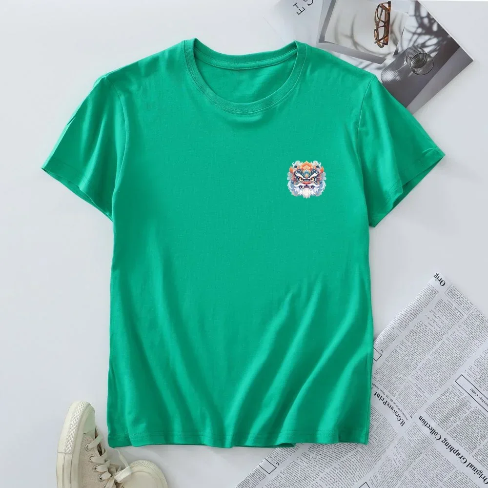 Camiseta de talla grande para mujer, camisetas de manga corta, camisetas 100% de algodón para mujer, ropa para mujer, camiseta para mujer, camisetas gráficas de verano