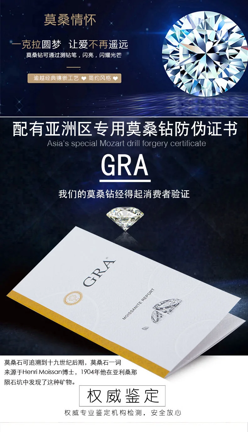 خاتم مويسانيتي من الذهب الحقيقي عيار 18 قيراط PT950 متطابق الألوان للنساء خاتم ألماس مويسانيتي بيضاوي عالي الجودة 1.5 قيراط