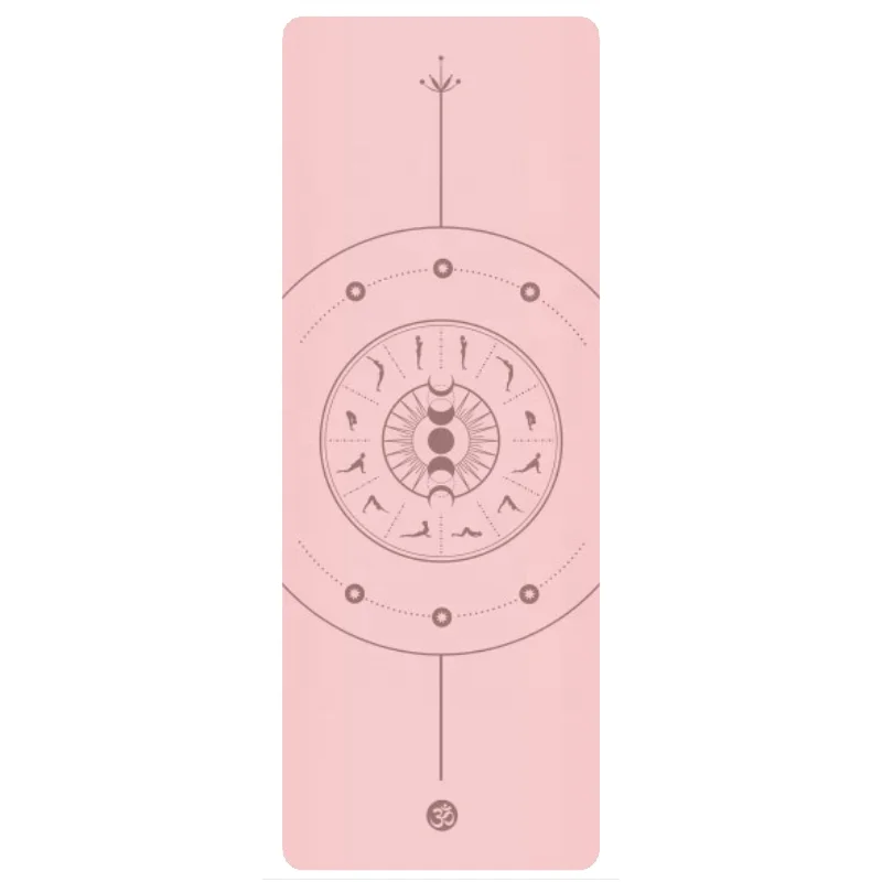 

PU Rubber Yoga Mat 5mm Body Line Mat Pu Leather Custom Travel Eco Friendly Anti slip Printed Pu Yoga Mat
