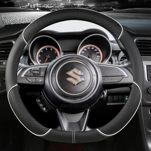 Imagen 2 del producto Protector para volante de coche, 38cm, 15 "", para Suzuki Alivio/Ciaz Baleno Celerio Jimny SX4 s-cross Grand Vitara Aerio Kizashi Liana