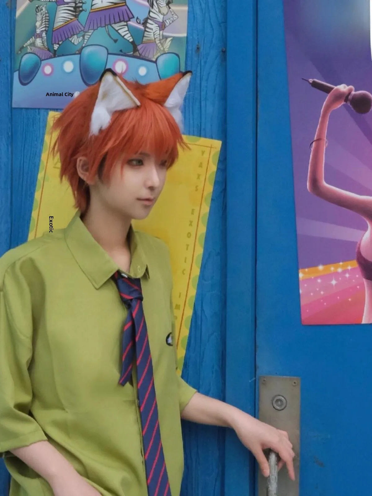 زي Zootopia Ni التنكري irt loween زي الكبار جولة الحديقة Ne ort Sve فضفاض مناسب عادي ورقيق