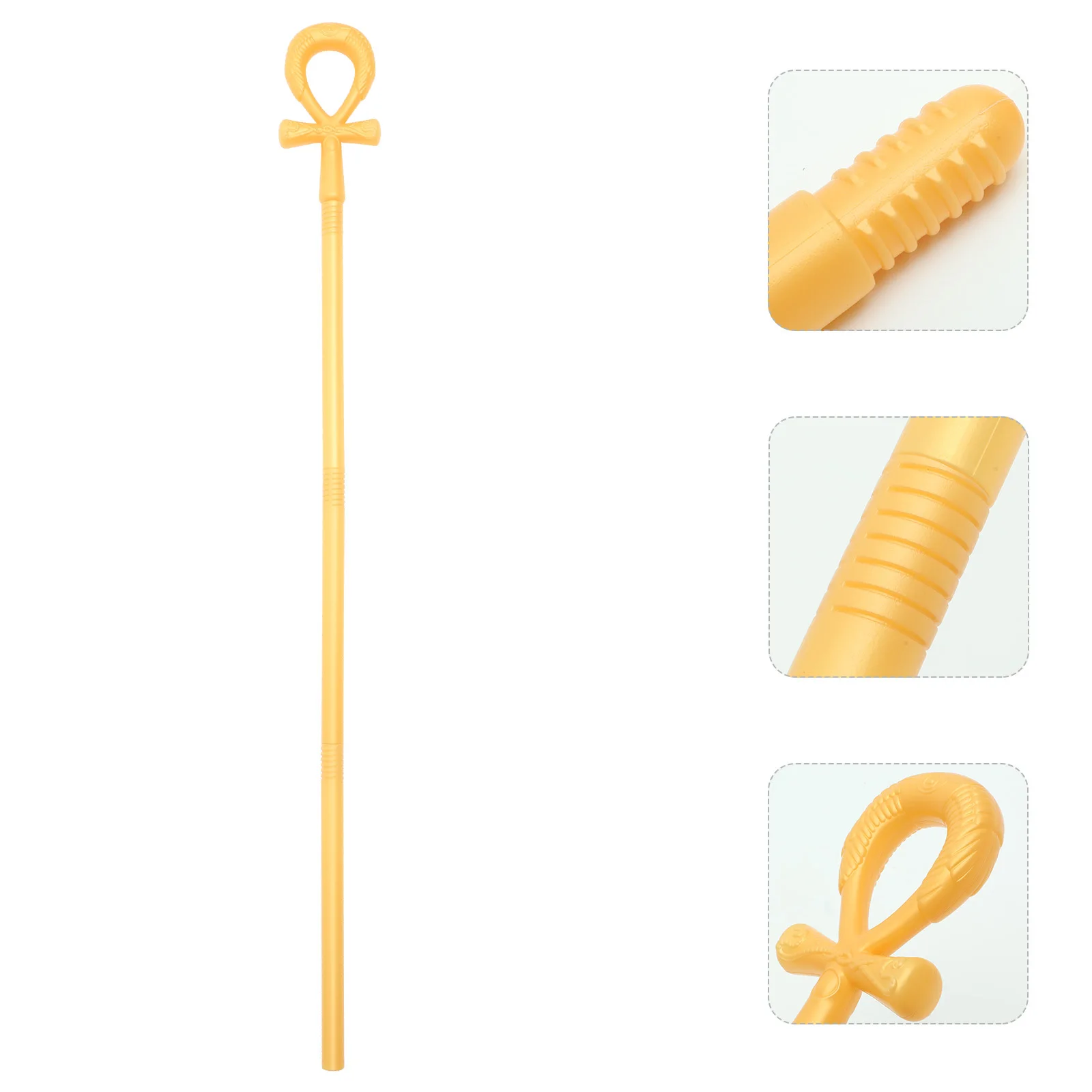 Halloween Cane Prop Pharaoh Scepter for Cosplay Costume Party Masquerade Fancy Dress Decorative Walking Stick Egyptian Theme