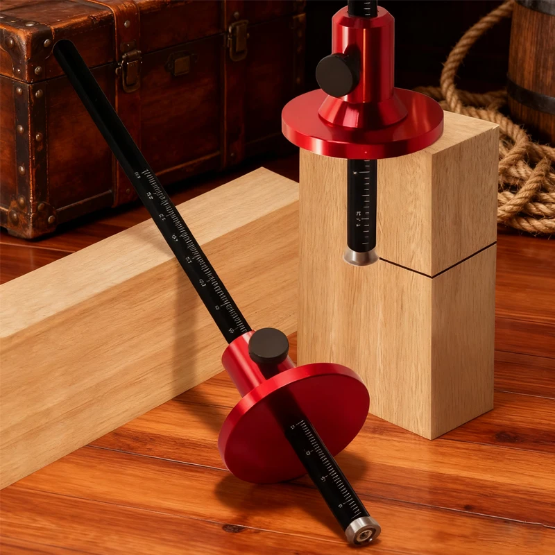 

Wheel Marking Gauge - Woodworking Scriber - Wood Marking Tools With Inch & MM Scale - Parallel Line Drawing Mortise Measuring-，。