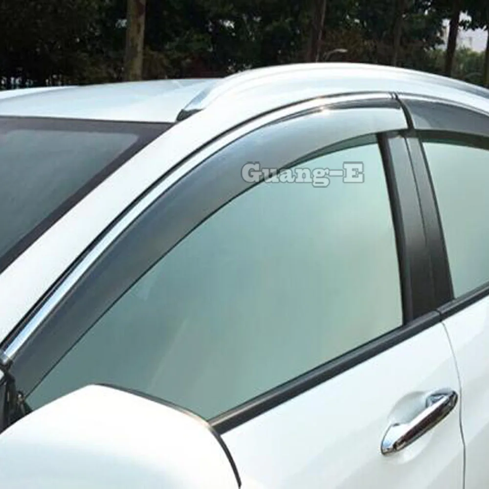 

Car Decoration Cover Sticker Window Glass Wind Visor Rain/Sun Guard 4pcs For Honda HR-V HRV Vezel 2014 2015 2016 2017 2018