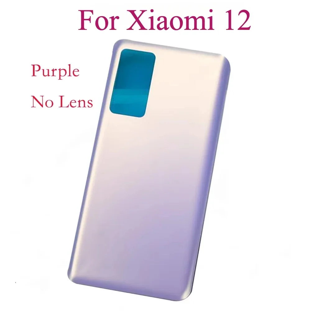 Back Cover Glass For Xiaomi 12 Battery Cover Housing Door Cases For Xiaomi mi12 Back Cover with Camera lens and Sticker image 5