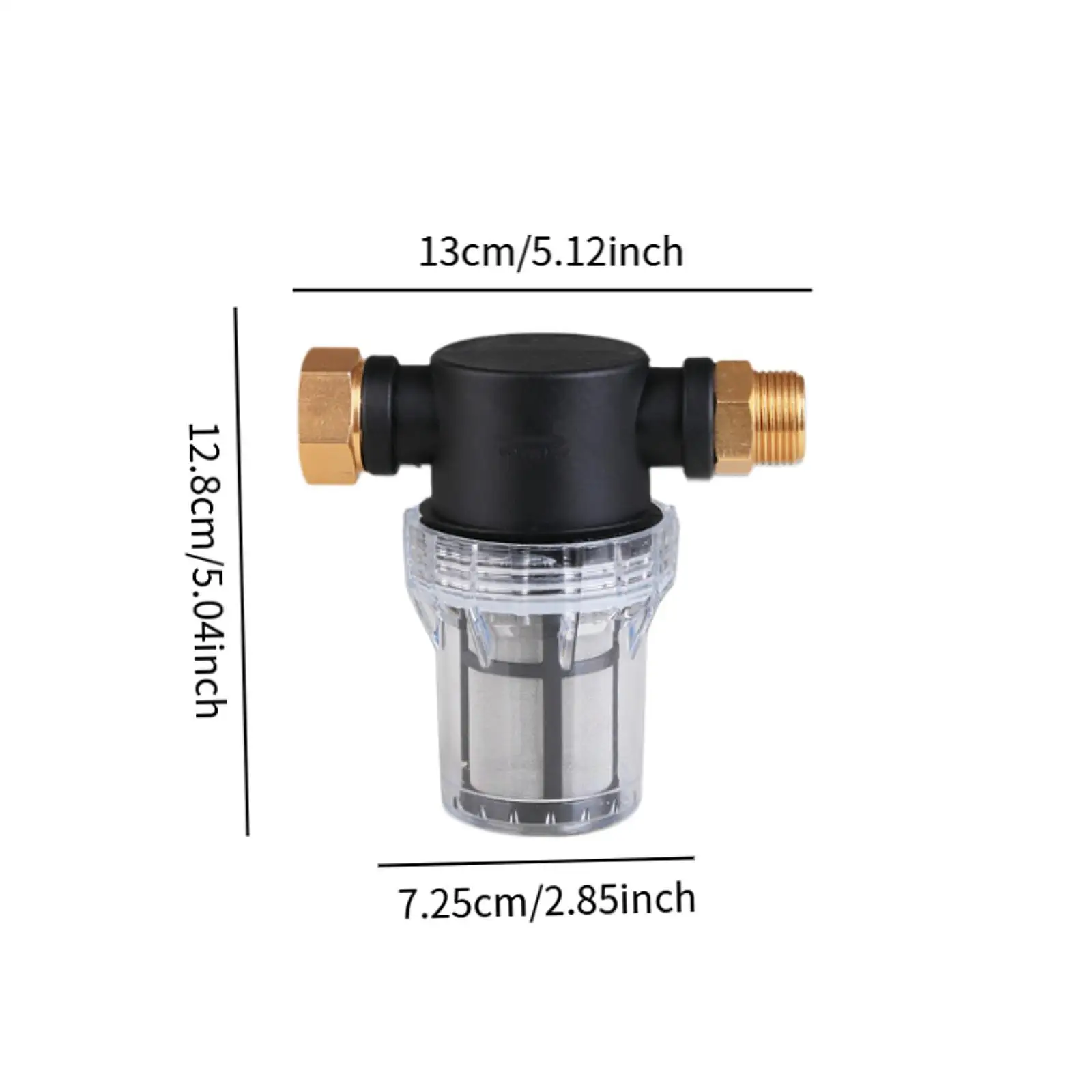 高圧洗浄機用ガーデンホース入口フィルター、簡単設置インラインウォーターフィルター3/4インチ、蛇口、洗車、RV、植物、キッチン用