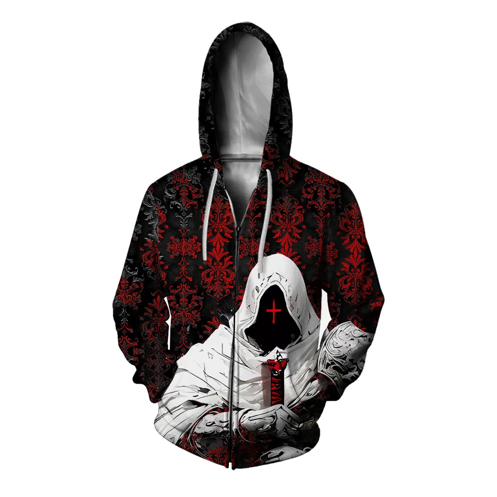 

Autumn Sweatshirts for Men Men's Fashion Character Print Sweatshirt New in Sweatshirts Casual Trend Man Hoodie Zip Up Hoodies