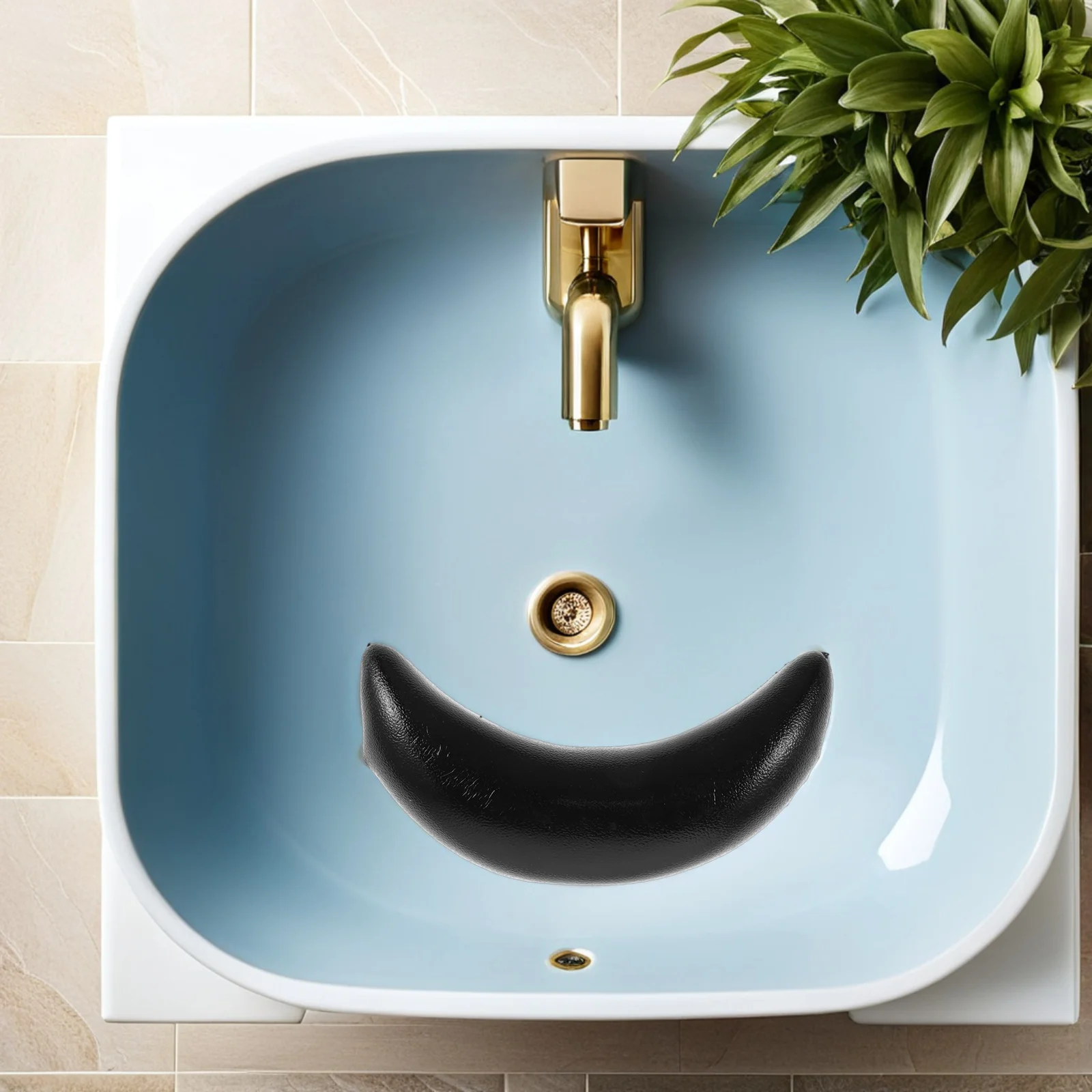 

Подушка для мытья волос с U-образным дизайном - черная подушка для шампуня из пены с эффектом памяти, подушка для подставки для шеи для салона, спа, эргономичная поддержка раковины