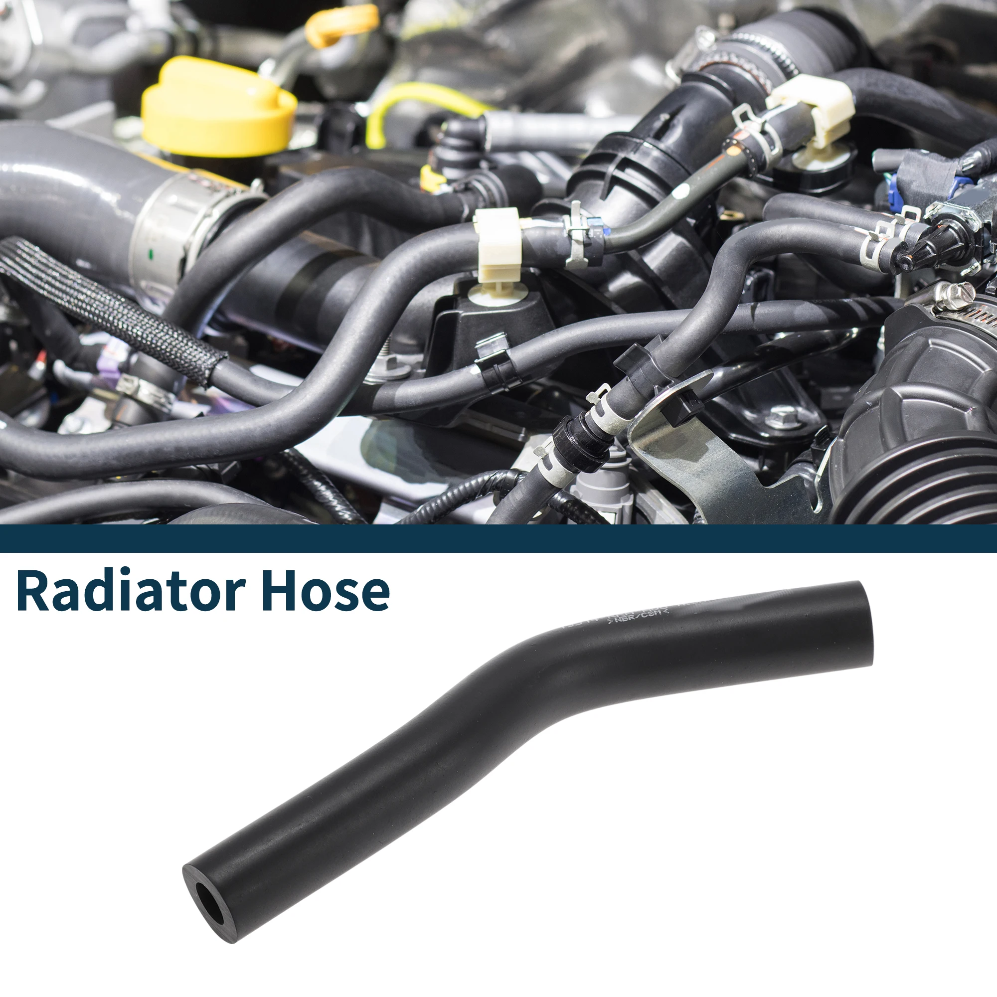 UXCELL المبرد خرطوم سخان خرطوم المبرد المخرج خرطوم الأنابيب لهوندا سيفيك 10-11 No.19514RRAA00 المطاط أنبوب التبريد الأسود 1 قطعة