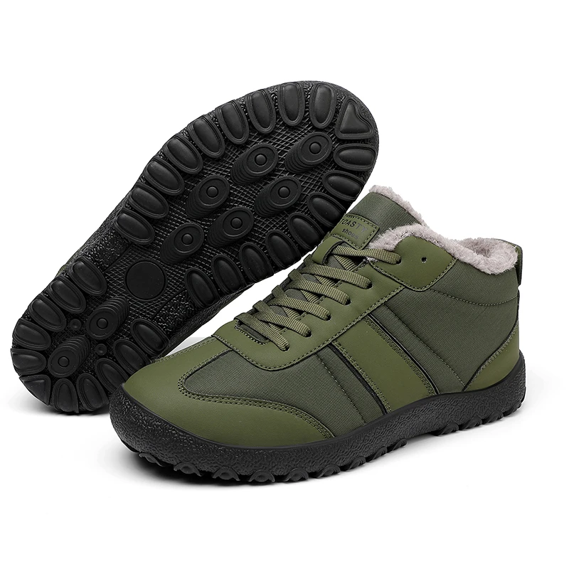 Men Boots 2026 New Winter Slippers Warm Men Shoes Waterproof Non-Slip Plush Sneakers Male Tenis Shoes Boots Men Sneakers Winter