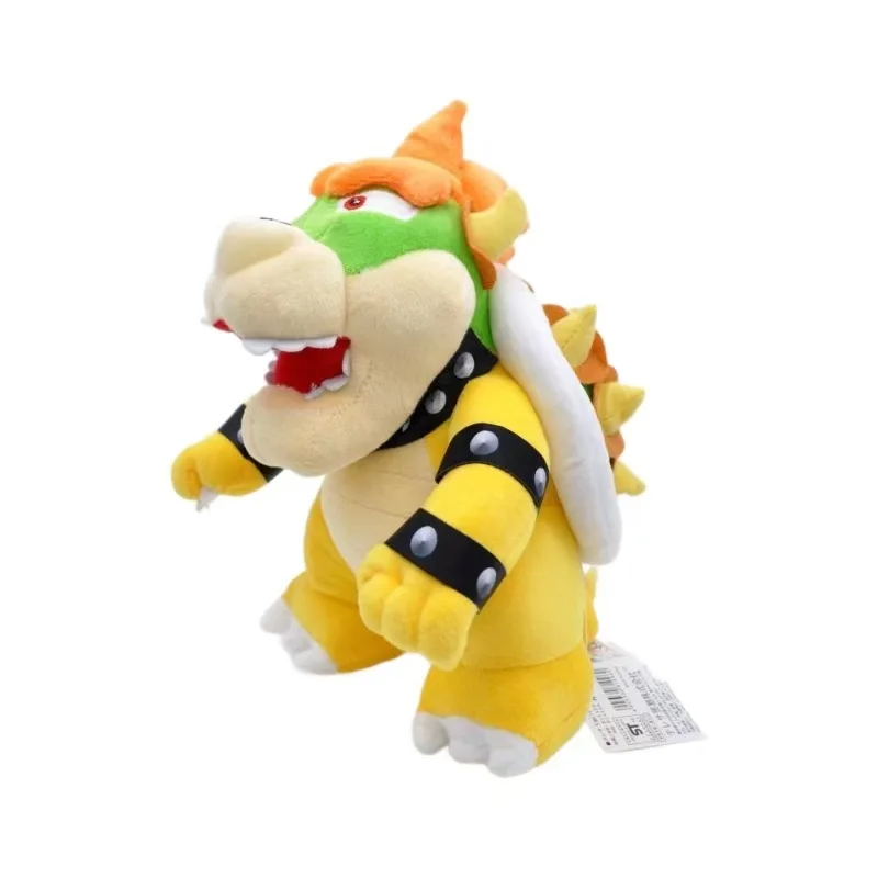 Super Mario Bowser Plush Toy 25cm Super Soft Sitting/Standing Stuffed Animal King Koopa Villain Figure Ideal Game-Themed Gift