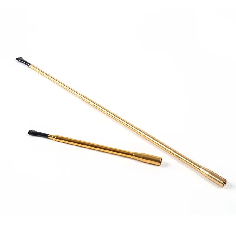 2 Color Retractable Metal Cigarette Holder Vintage Long Cigarette Mouthpiece for Women Cosplay Party Smoking