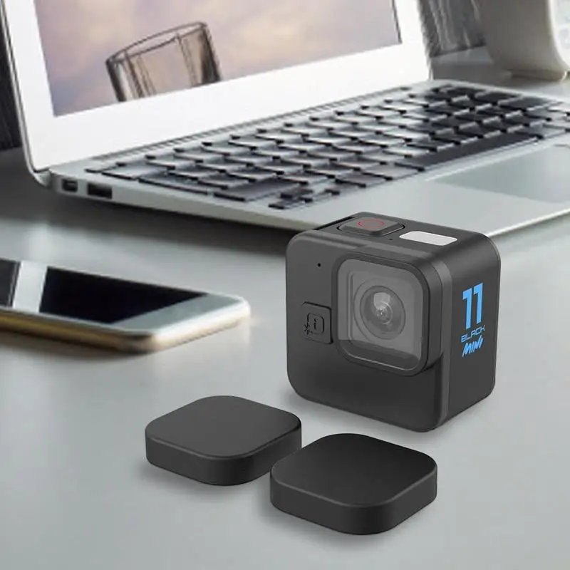 عدسة غطاء تغليف ل GoPro بطل 11 أسود صغير عمل كاميرا حامي مكافحة قطرة الغبار المقاومة سيليكون حالة اكسسوارات
