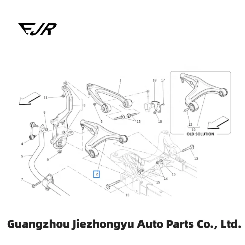 RH Front Lower Suspension Arm For Maserati Quattroporte M156 Ghibli M157 High quality Cars Accessories OEM 670039029