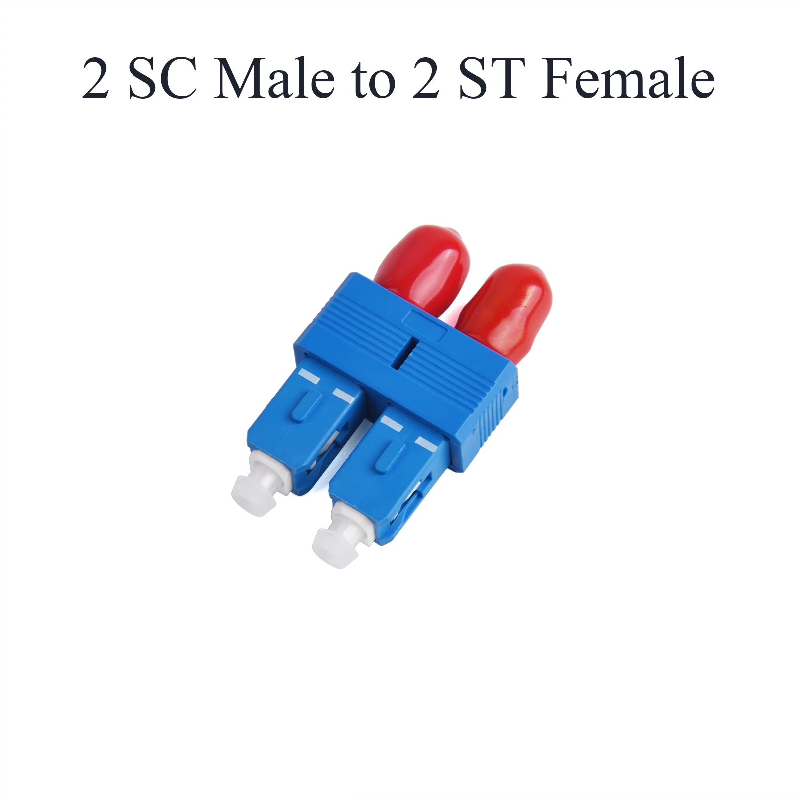 1 Stuks Glasvezel Dual Core Adapter Upc 2 Fc/Lc/Sc Mannelijk/Vrouwelijk Naar 2 Lc/Sc/St Vrouwelijke Single-Mode Converter 2-Core Hybride Connector