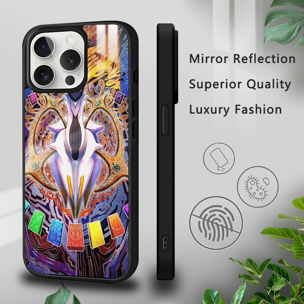 

Lugia Art Painting Art Phone Case For iPhone 16 15 14 13 12 11 Pro Xs Max Mini Plus Celulares Hard Funda