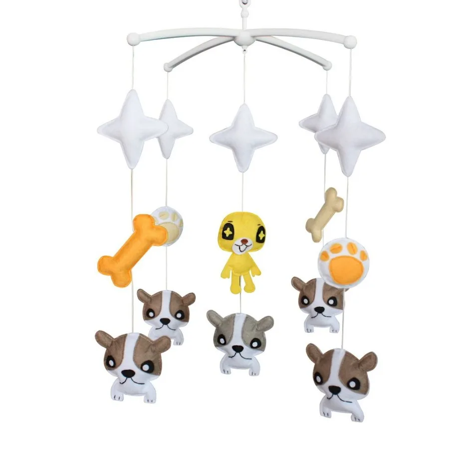 

[Cute Dogs]Crib Dration Musical Mobile Exquisite Hanging Toy
