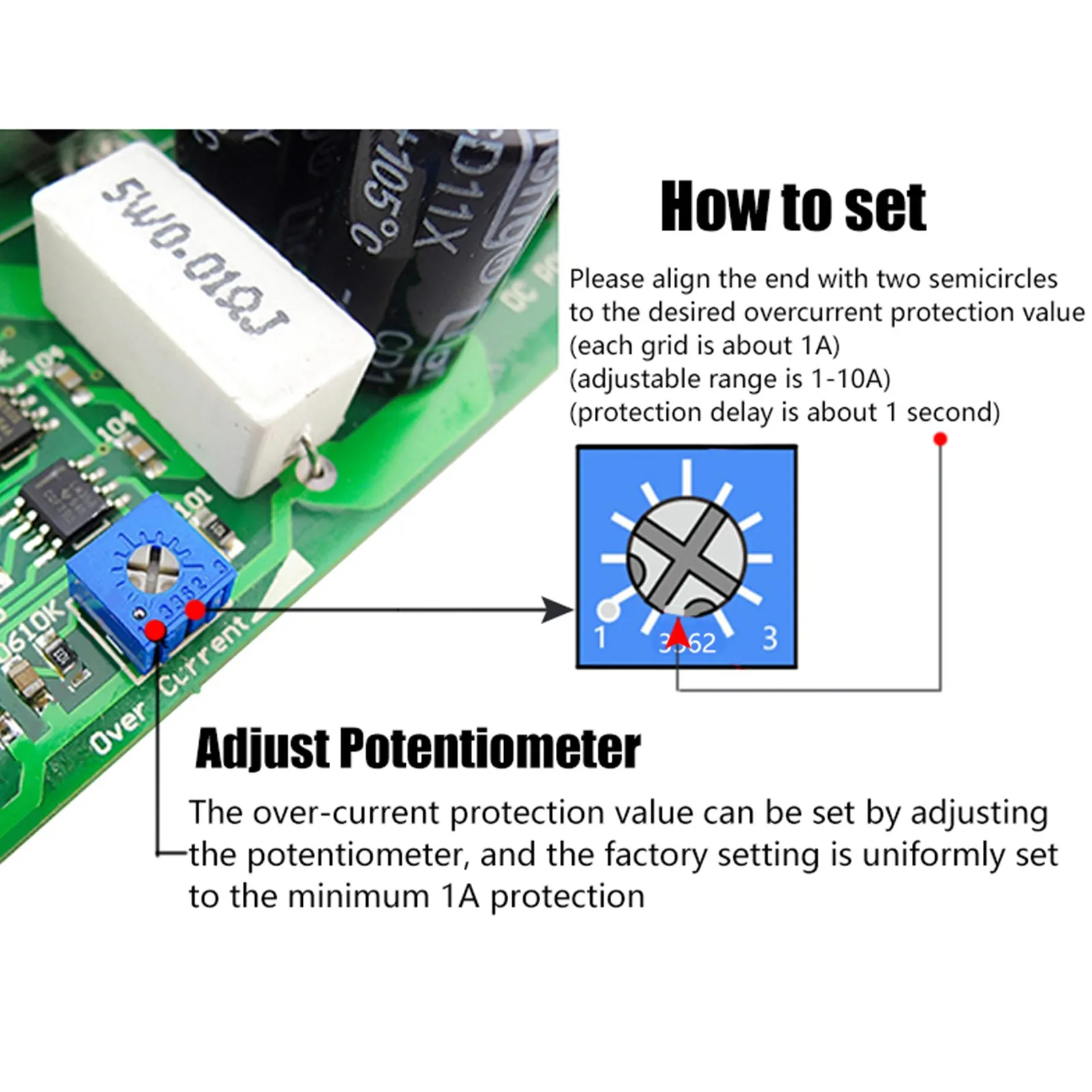 12V/24V/36V 15A PWM DC Motor Speed Controller Regulator Potentiometer Overload Protector