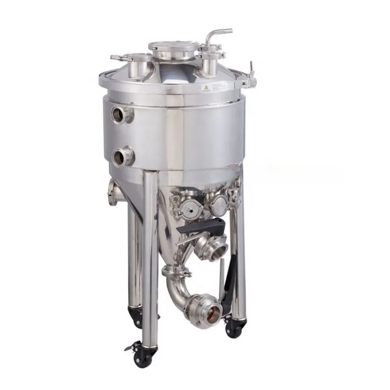 Cooling Jacketed Fermenter / Guten pressure fermentation tank/ Double wall stainless steel conical fermenter