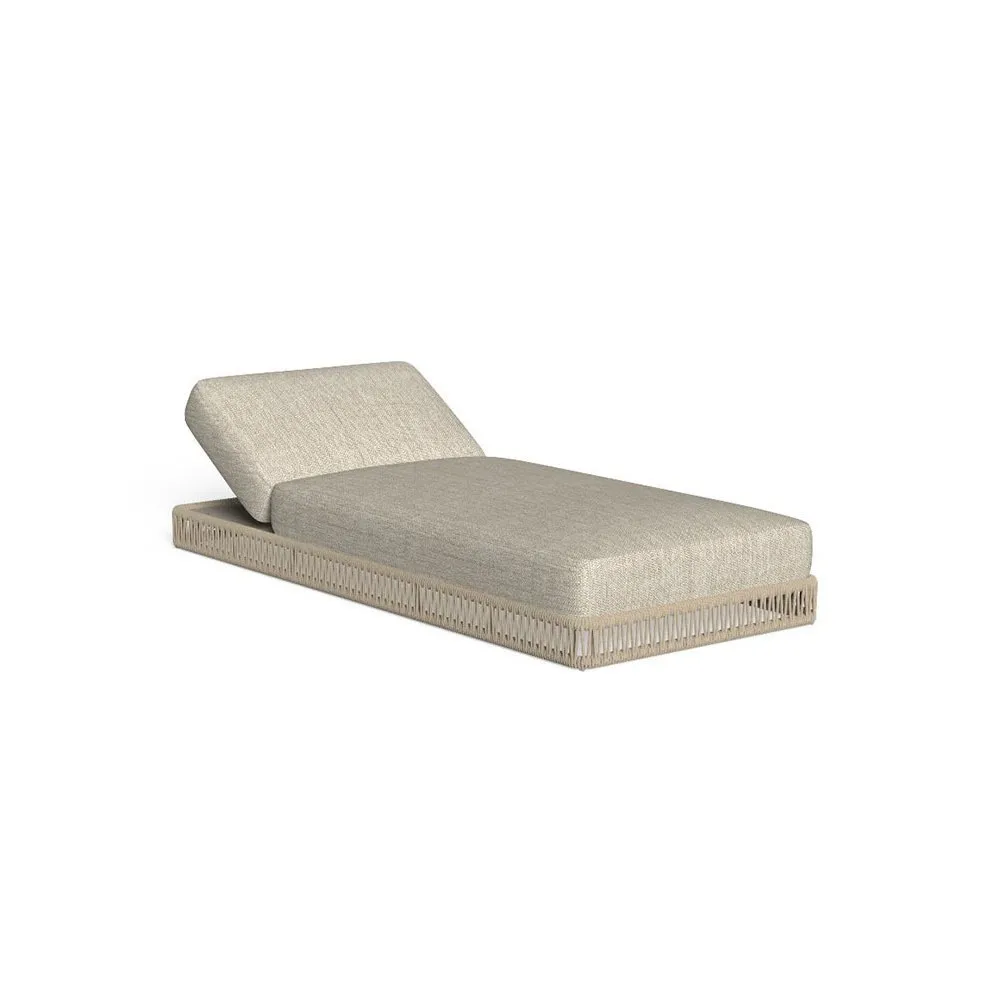 Chaise longue en rotin pour piscine, chaise de plage extérieure, hôtel, Villa, jardin extérieur, corde tissée