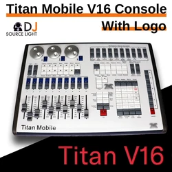 Consola profesional Titan Mobile versión V16, controlador de luz de escenario con ala táctil, iluminación de discoteca Tiger DJ, consola DMX512 MA2