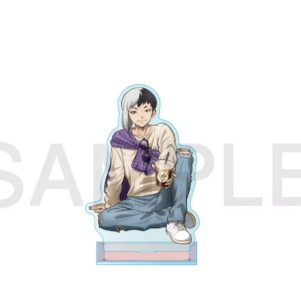 New Anime Dr. Stone Acrylic Stand Figure Desktop Decoration Collectible Ornament Cartoon Character Model Gift for Fans Keychain