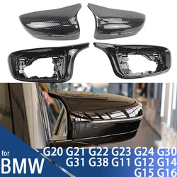 4pcs Mirror Cover M Style Car Side Rearview Mirror Cover Cap Trim For BMW G20 G21 G28 G11 G12 G14 G15 G16 G30 G31 G38 G22 LHD