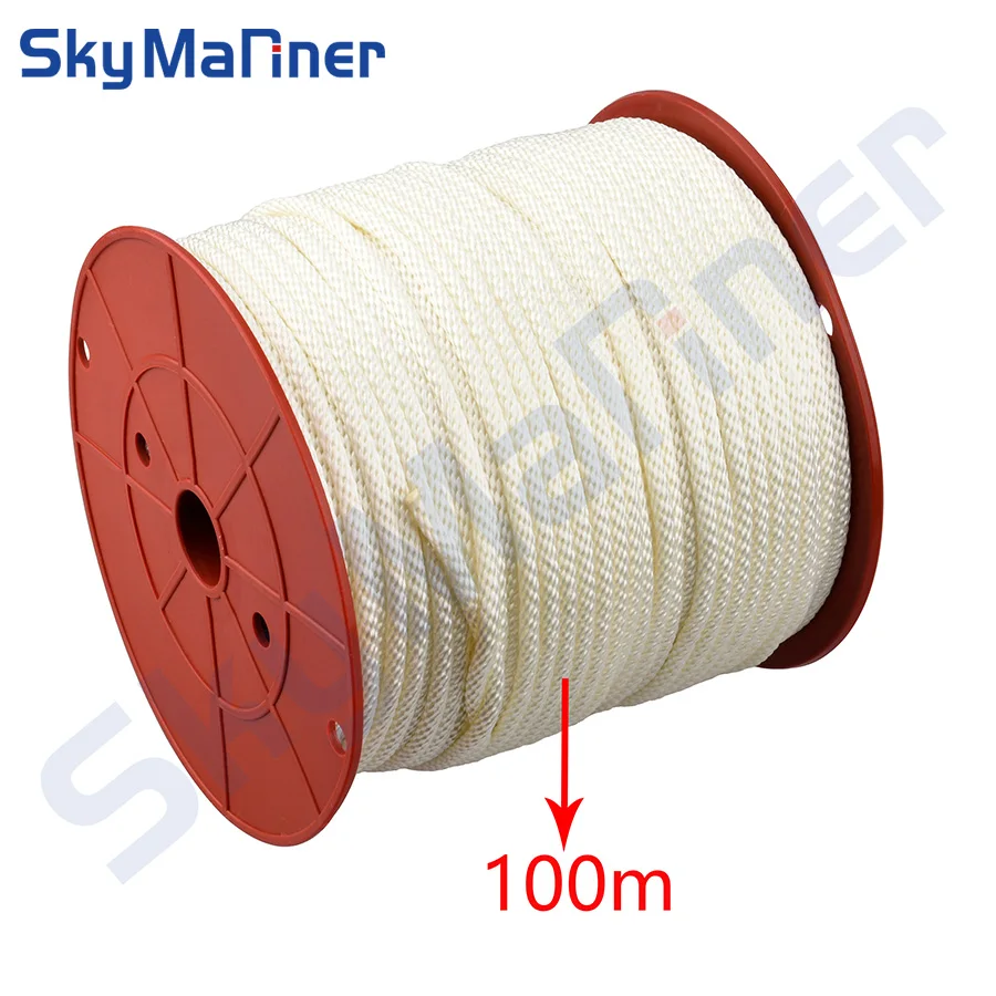 Nylon Rope Starter  90890-44373 100M 5MM For Yamaha Outboard Motor Boat Engine Replaces