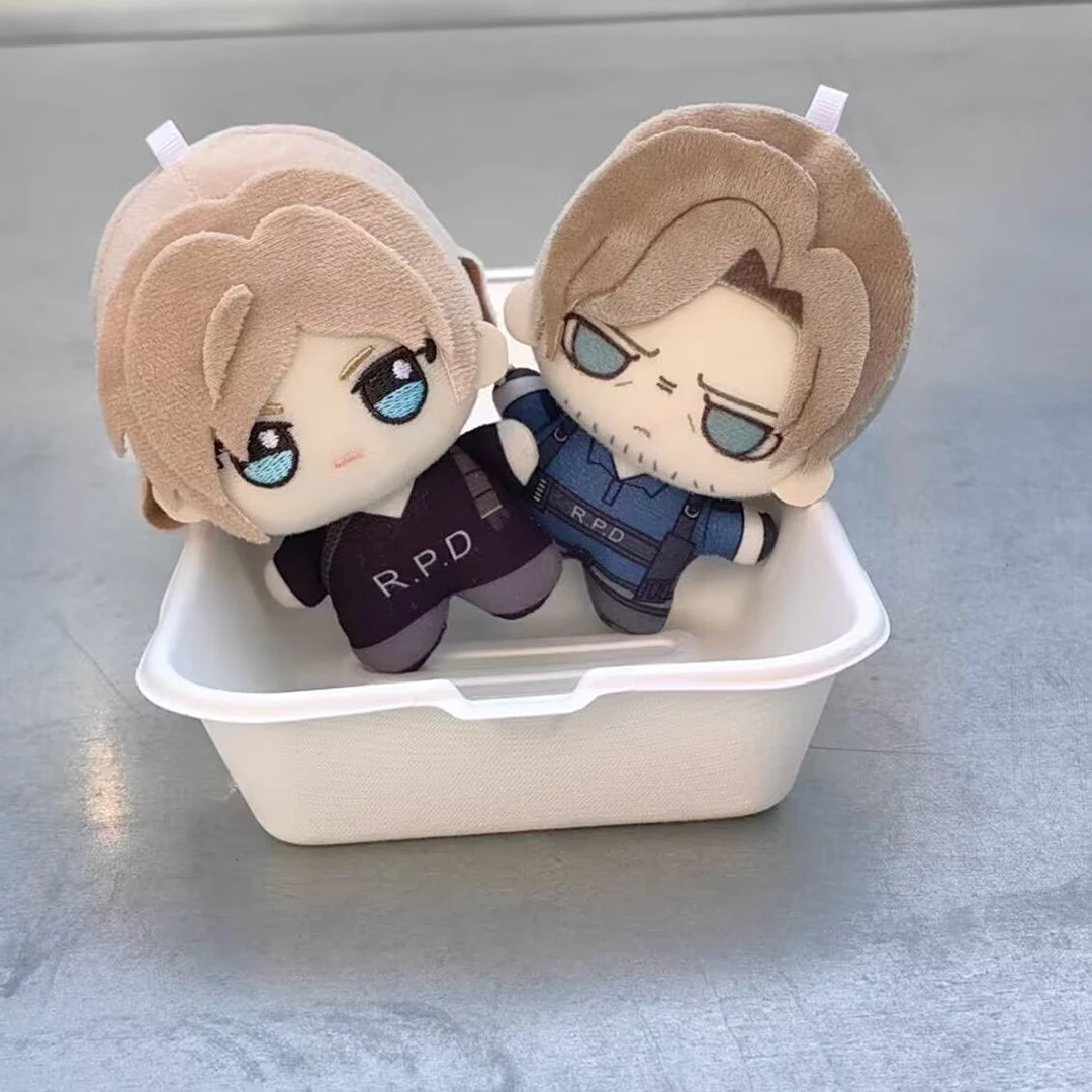 

10cm Resident Kennedy Plush Doll Soft Plushies Printed Fans Gifts Cute Police Leon Stuffed Toy Pendant Doll Backpack Collect
