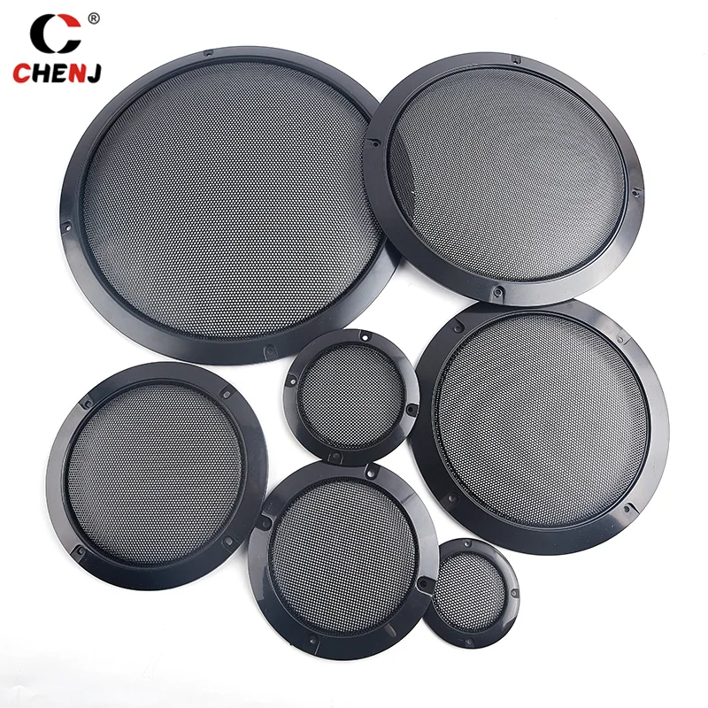 1pcs 2/3/4/5/6.5/8/10 Inch Speaker Net Cover High-grade Car Home Mesh Enclosure Speakers Plastic Frame Metal Iron Wire Grilles