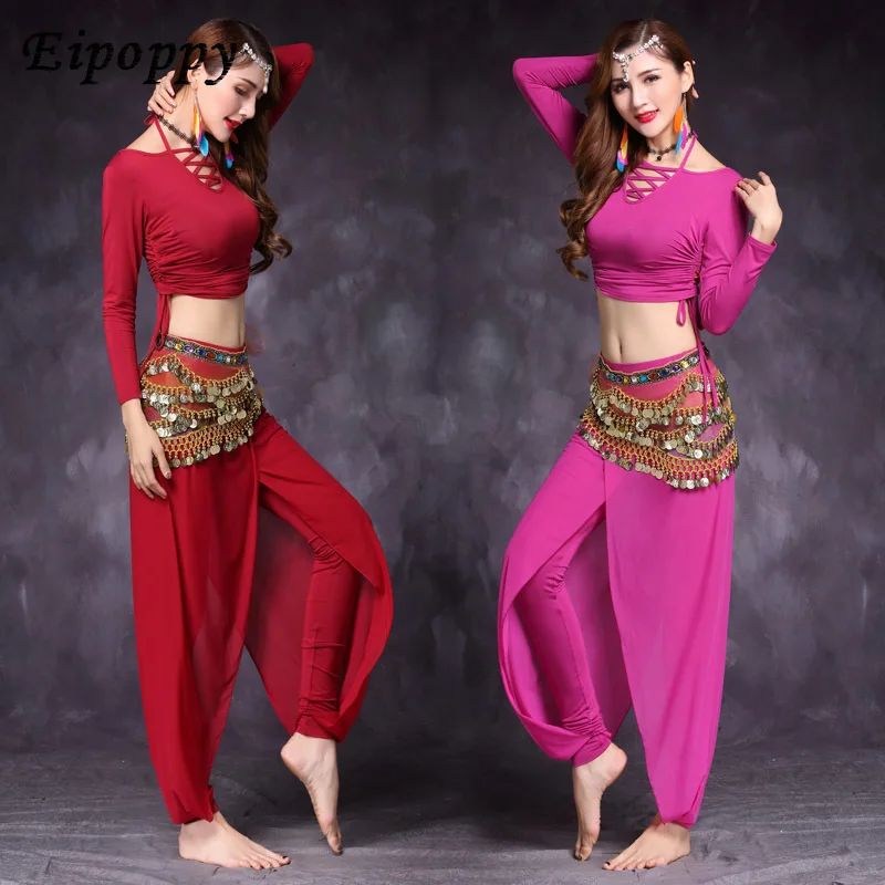 Belly Dance Practice Clothes  New Practice Clothes Modal Harem Pants Yoga Practice Suite Female Adult Sexy